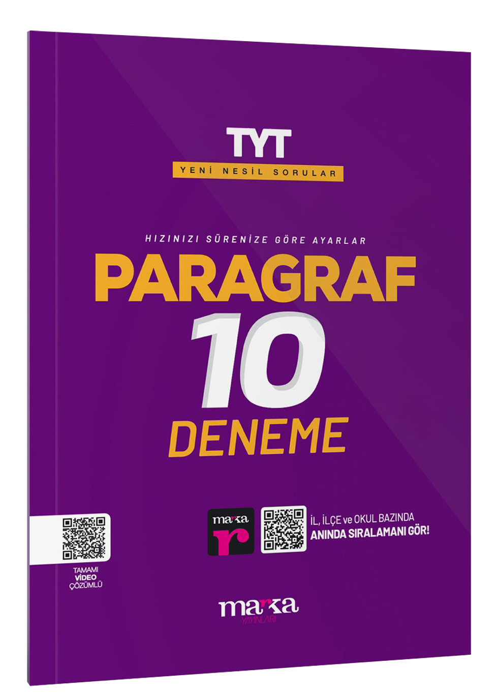 2025 TYT Paragraf 10 Deneme Tamamı Video Çözümlü Marka Yayınları – Marka Komisyon – Marka Yayınları – kitap kapağı