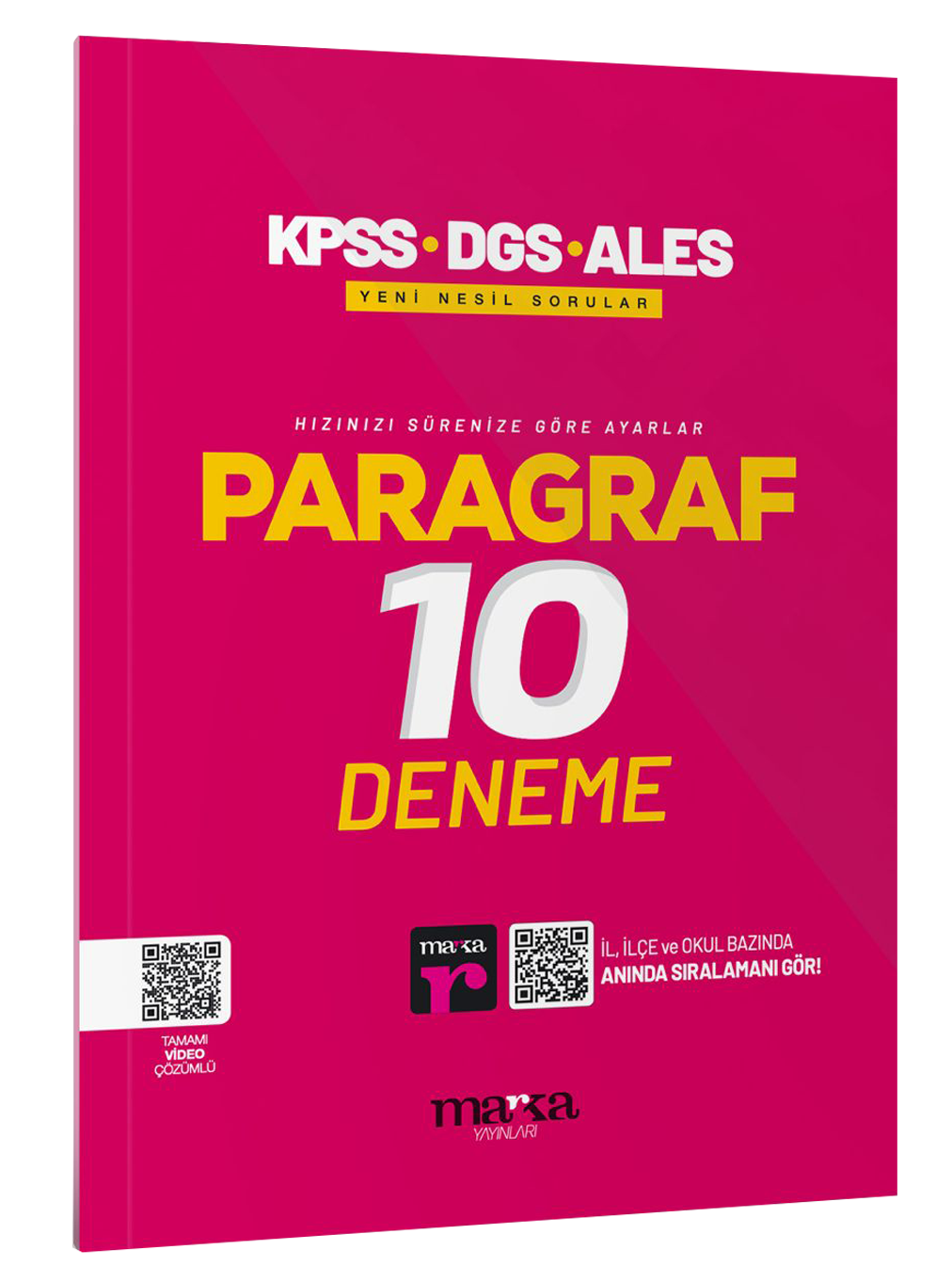 2025 KPSS-DGS-ALES Paragraf Yeni Nesil 10 Deneme – Marka Komisyon – Marka Yayınları – kitap kapağı