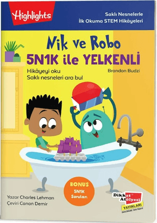 Nik ve Robo 5NK1K ile Yelkenli – Brandon Budzi – Dikkat Atölyesi Yayınları – kitap kapağı