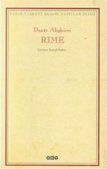 Rime Şiirler – Dante Alighieri – Yapı Kredi Yayınları – kitap kapağı