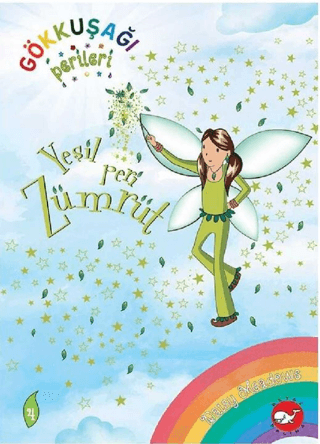 Gökkuşağı Perileri 4 - Yeşil Peri Zümrüt – Daisy Meadows – Beyaz Balina Yayınları – kitap kapağı
