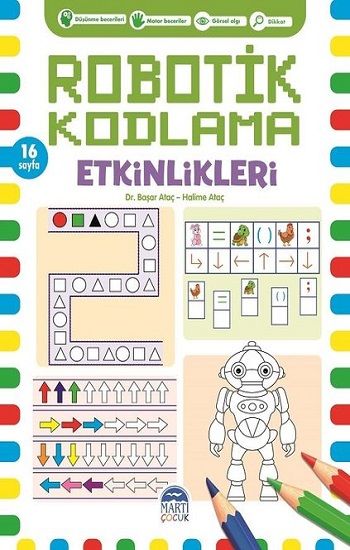 Robotik Kodlama Etkinlikleri 5 – Halime Ataç & Başar Ataç – Martı Çocuk Yayınları – kitap kapağı