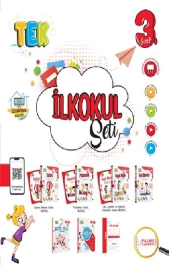 Palme Yayınevi 3. Sınıf Tek İlkokul Seti - Palme Yayıncılık Hazırlık Kitapları Bayilik Ürünleri Kitap
