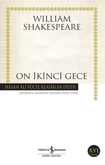 On İkinci Gece – William Shakespeare – İş Bankası Kültür Yayınları – kitap kapağı