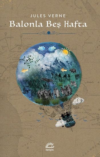 Balonla Beş Hafta – Jules Verne – İletişim Yayınları – kitap kapağı
