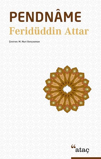 Pendname – Feridüddin-i Attar – Ataç Yayınları – kitap kapağı
