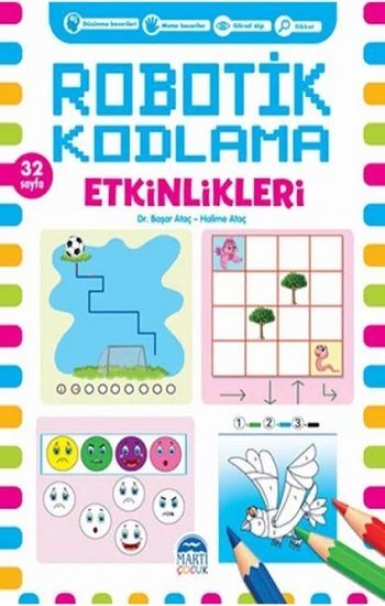 Koparmalı Robotik Kodlama Etkinlikleri - 5 – Halime Ataç & Başar Ataç – Martı Çocuk Yayınları – kitap kapağı