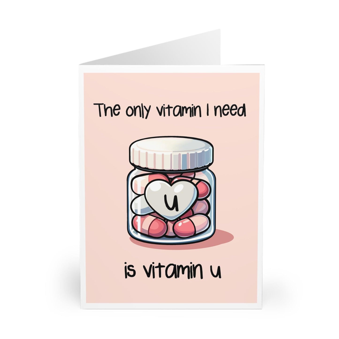 Vitamin U Card – Funny Love Card for Him or Her - mezetto KEOLIX KEOLIX