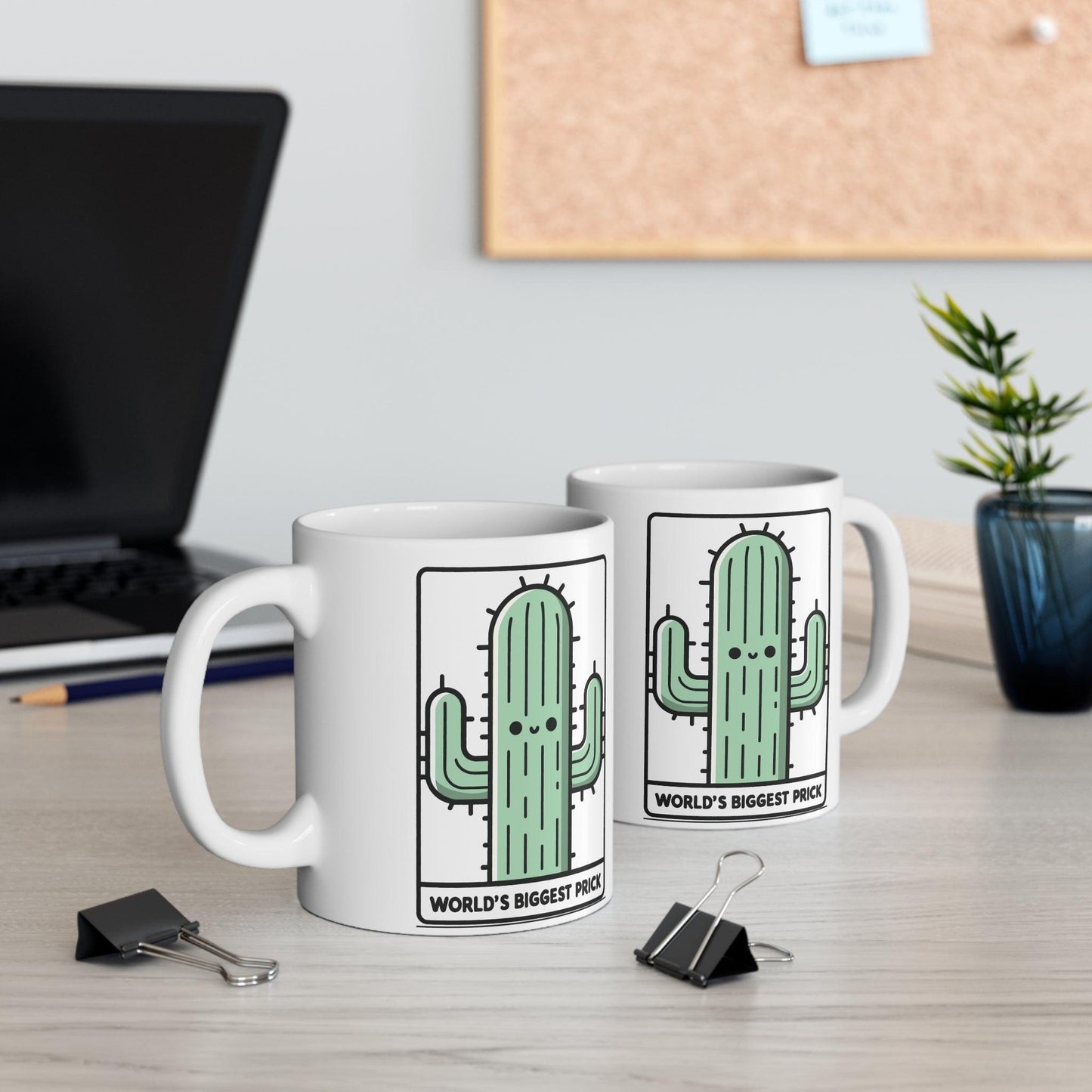 World’s Biggest Prick Cactus Mug | Cheeky 11 oz Gift - mezetto KEOLIX KEOLIX