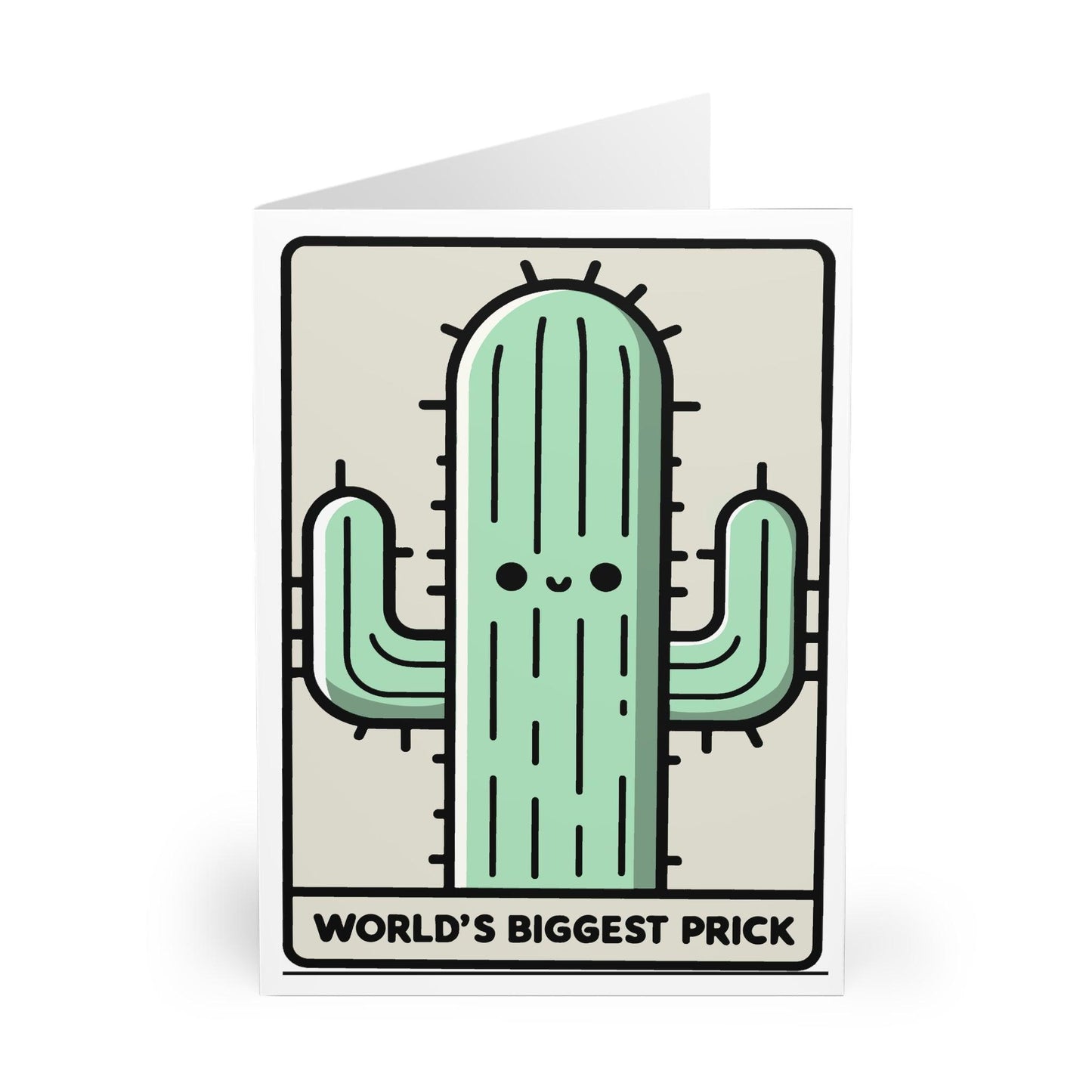 World’s Biggest Prick Card – Funny Cactus Greeting Card - mezetto KEOLIX KEOLIX