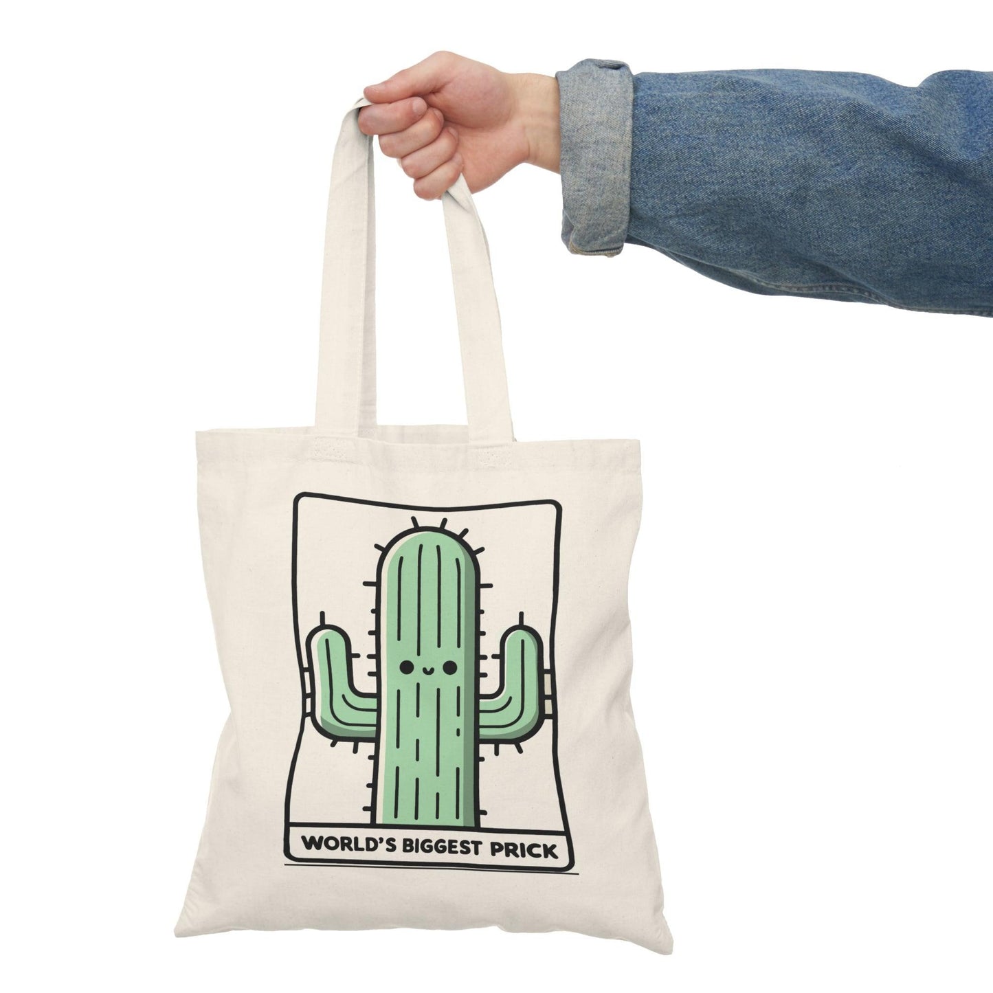World’s Biggest Prick – Funny Cactus Tote Bag - mezetto KEOLIX KEOLIX