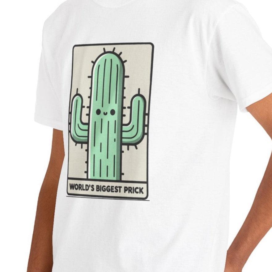 World’s Biggest Prick T-Shirt | Funny Cactus Cartoon Tee - mezetto KEOLIX KEOLIX