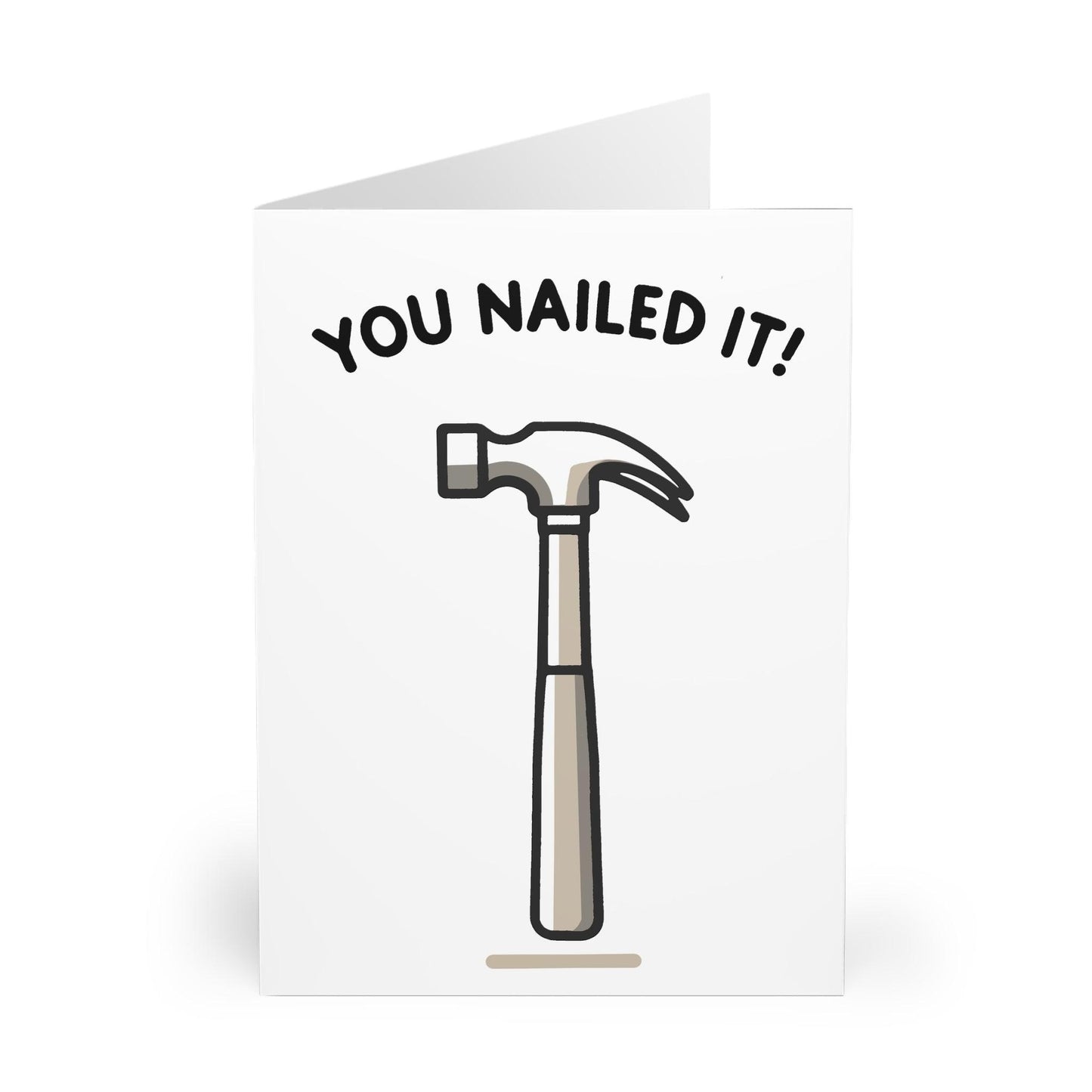 You Nailed It – Funny Hammer Congrats Card for Any Win - mezetto KEOLIX KEOLIX