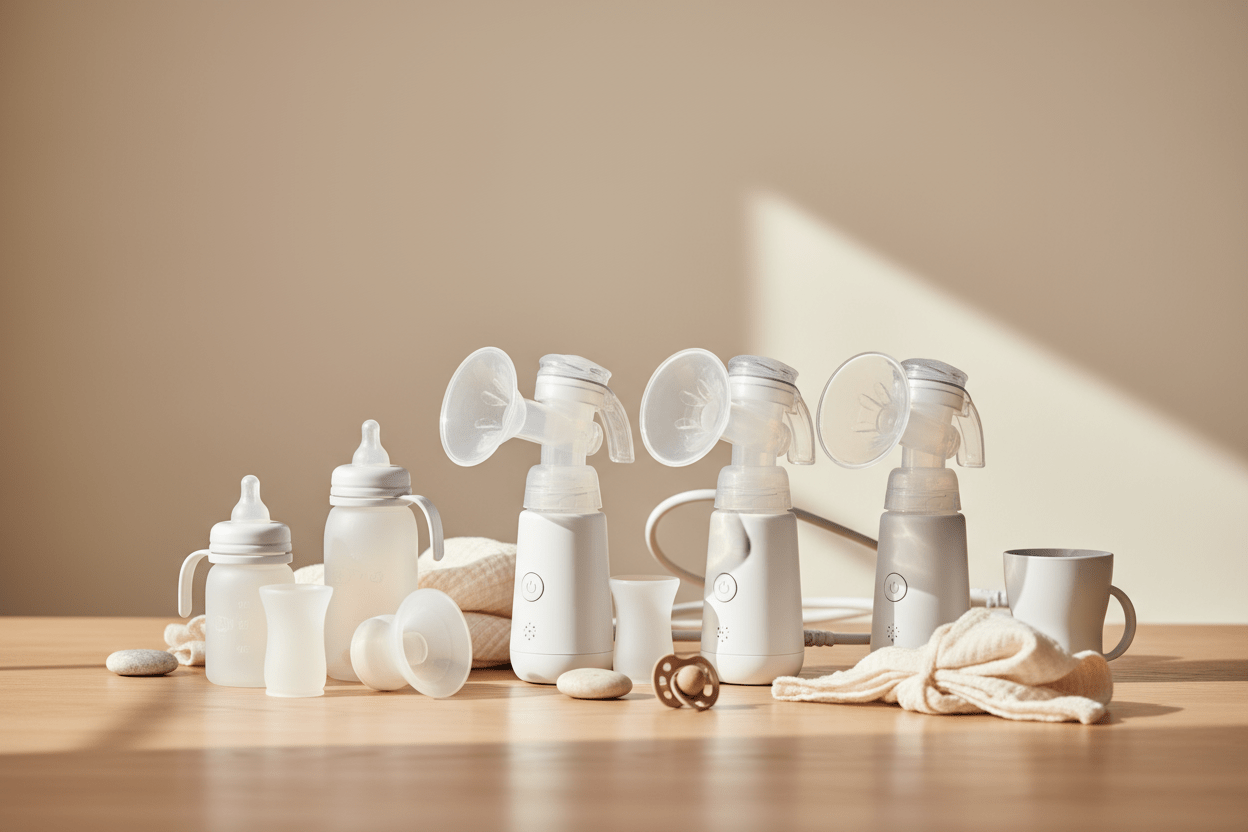 Medical-grade breast pumps and breastfeeding accessories