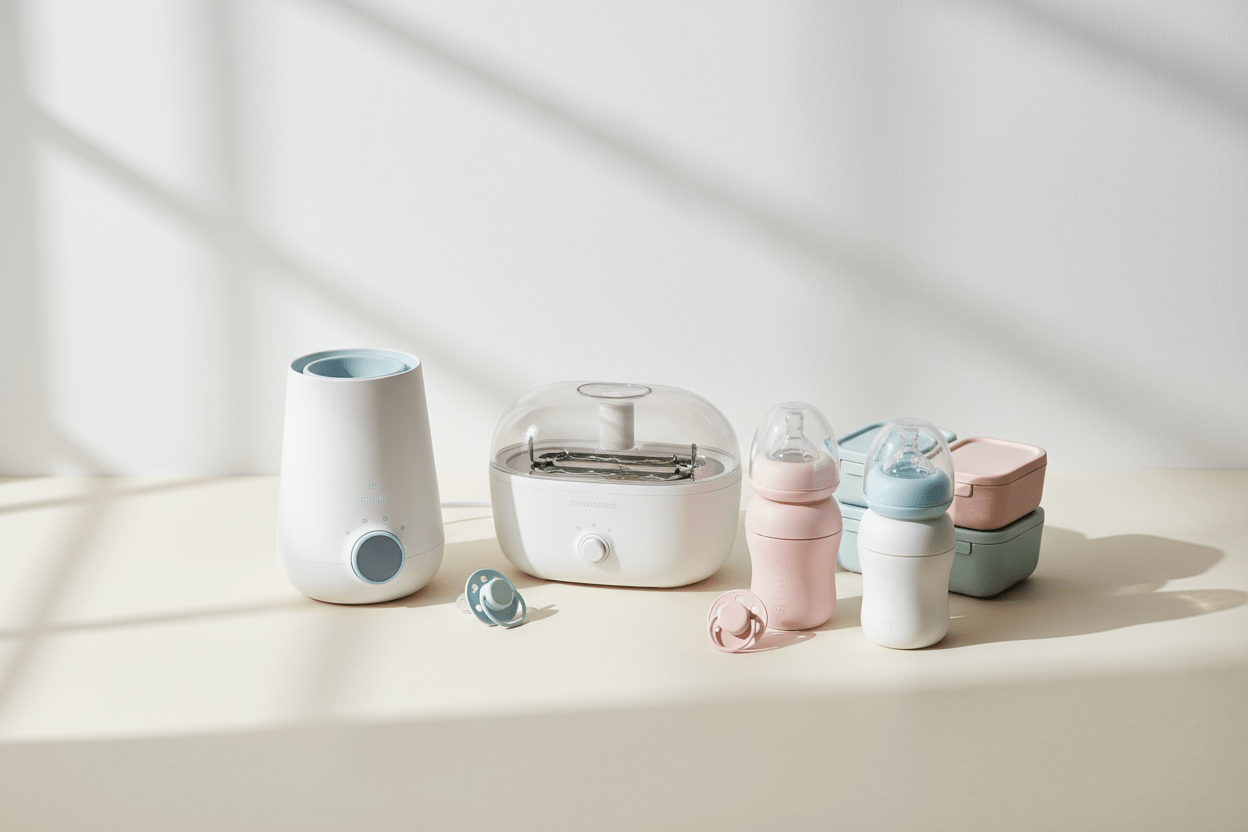 French-designed baby feeding accessories and bottle warmers