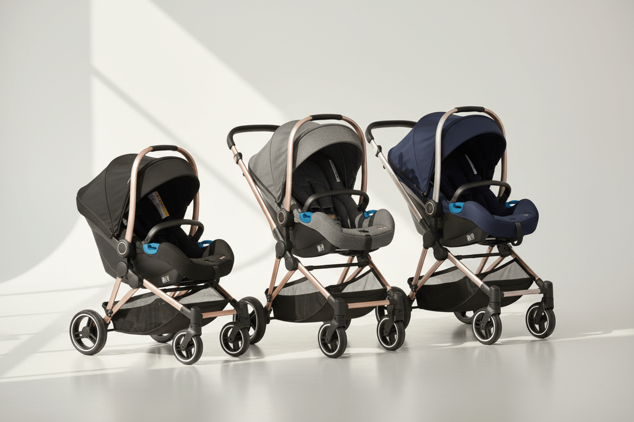 Premium luxury car seats and pushchairs with sophisticated German design