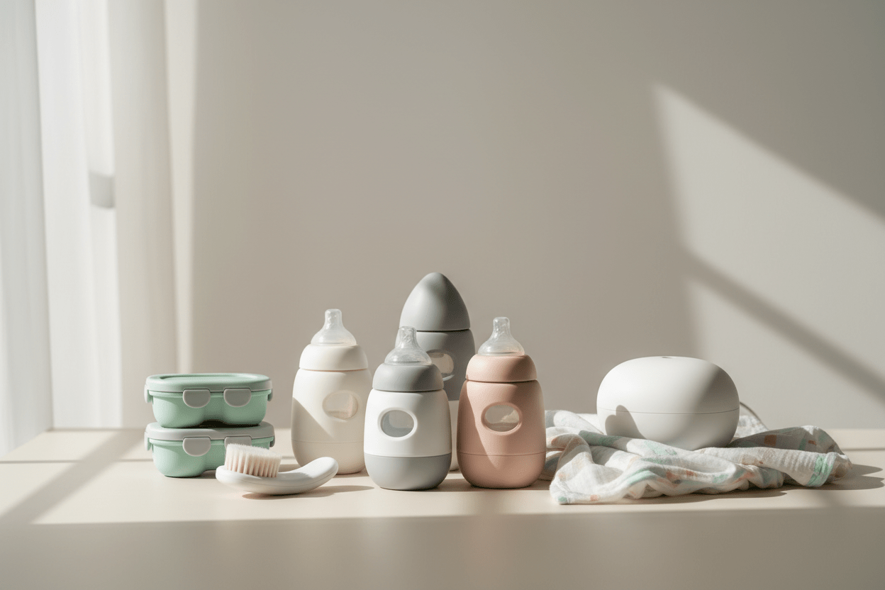 Modern baby care products with contemporary design