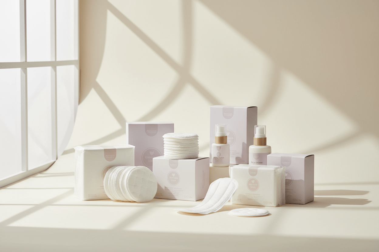 Maternity pads and nursing care products for new mothers