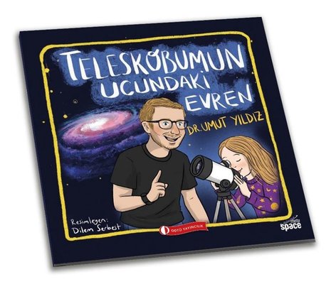 Teleskobumun Ucundaki Evren - Umut Yıldız astronomi kitabı kapak görseli