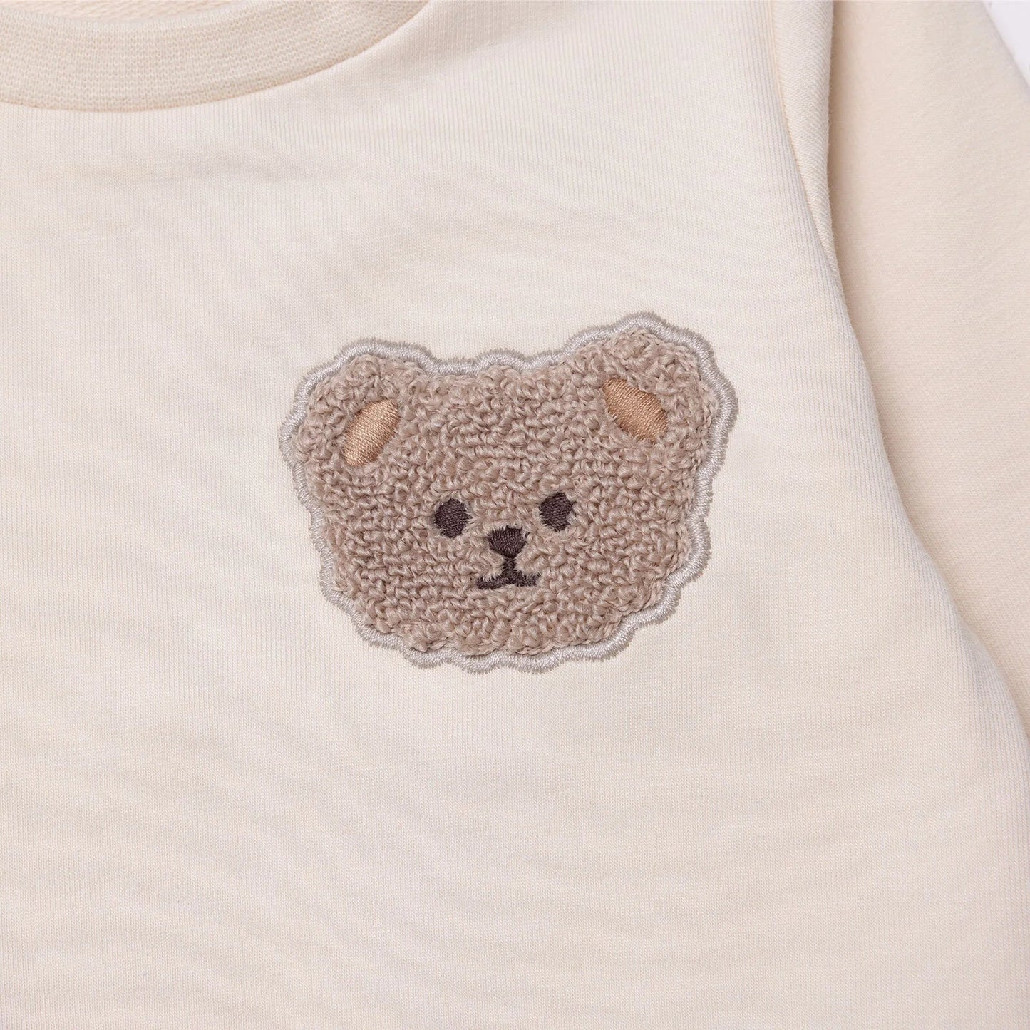 HelloBaby Newborn Sweatshirt-Footless Bottom - Beige