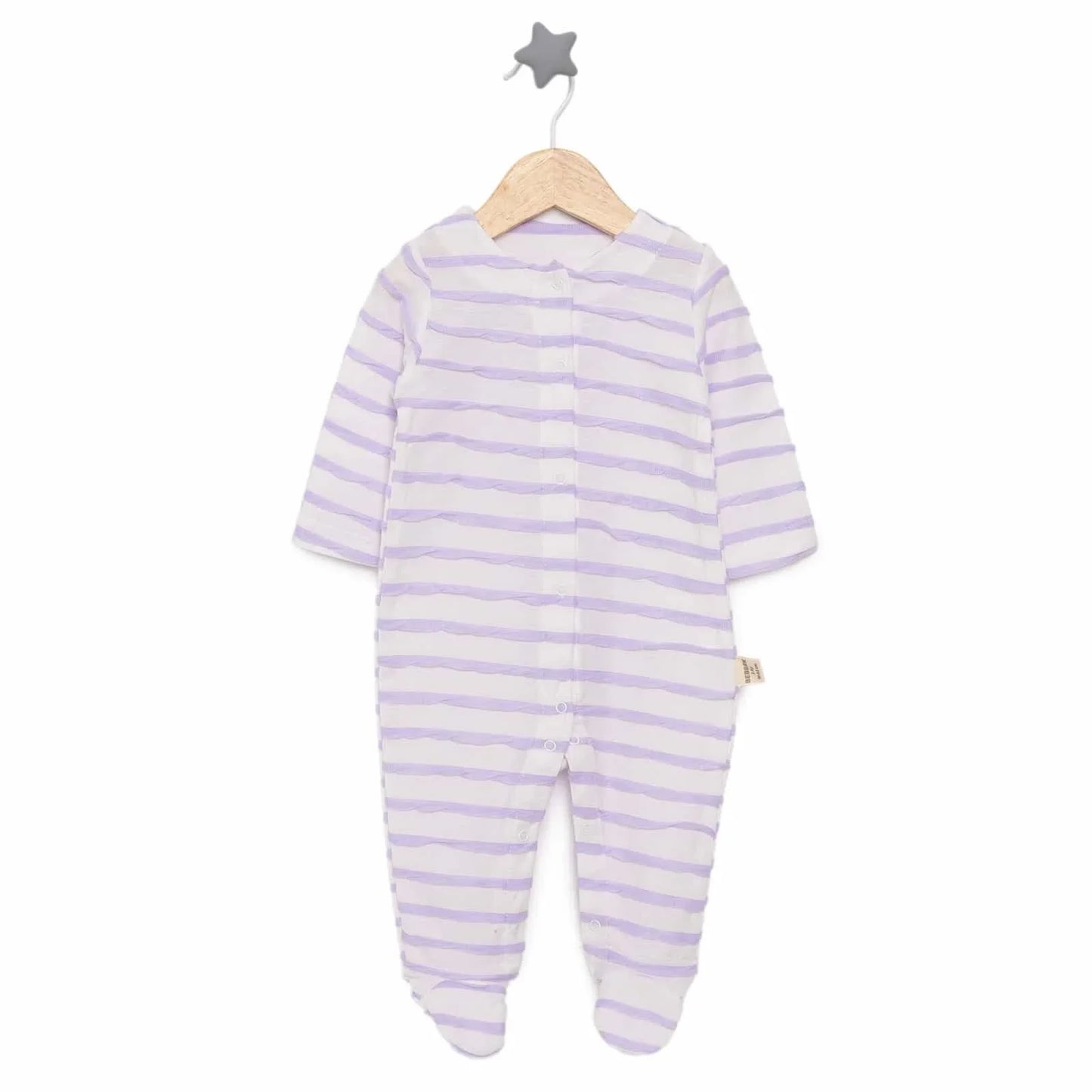 Bebbek Unisex Footed Jumpsuit - Purple