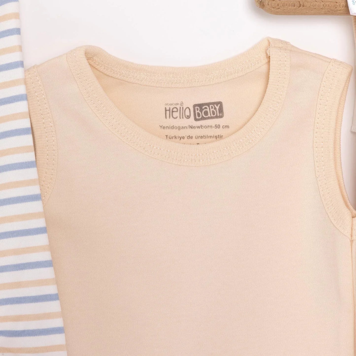 HelloBaby Boy 10 piece Newborn Set - Ecru