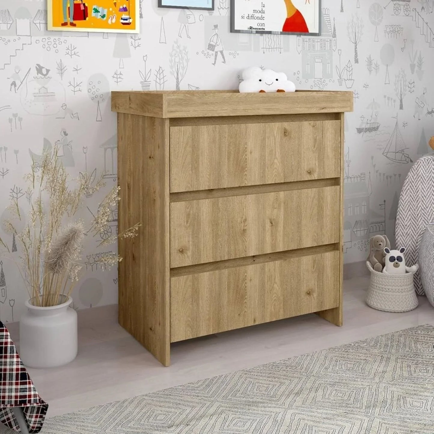 Shefa Kids 880 Baby Changing Unit - Cremona Oak