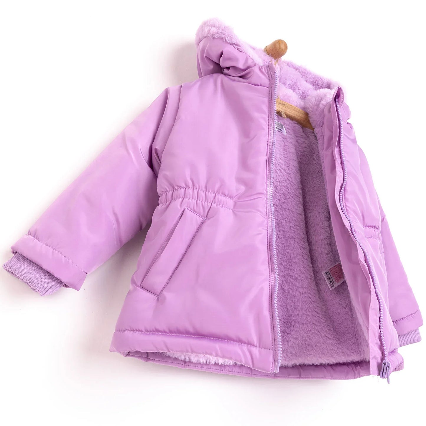 HelloBaby Hooded Coat - Purple