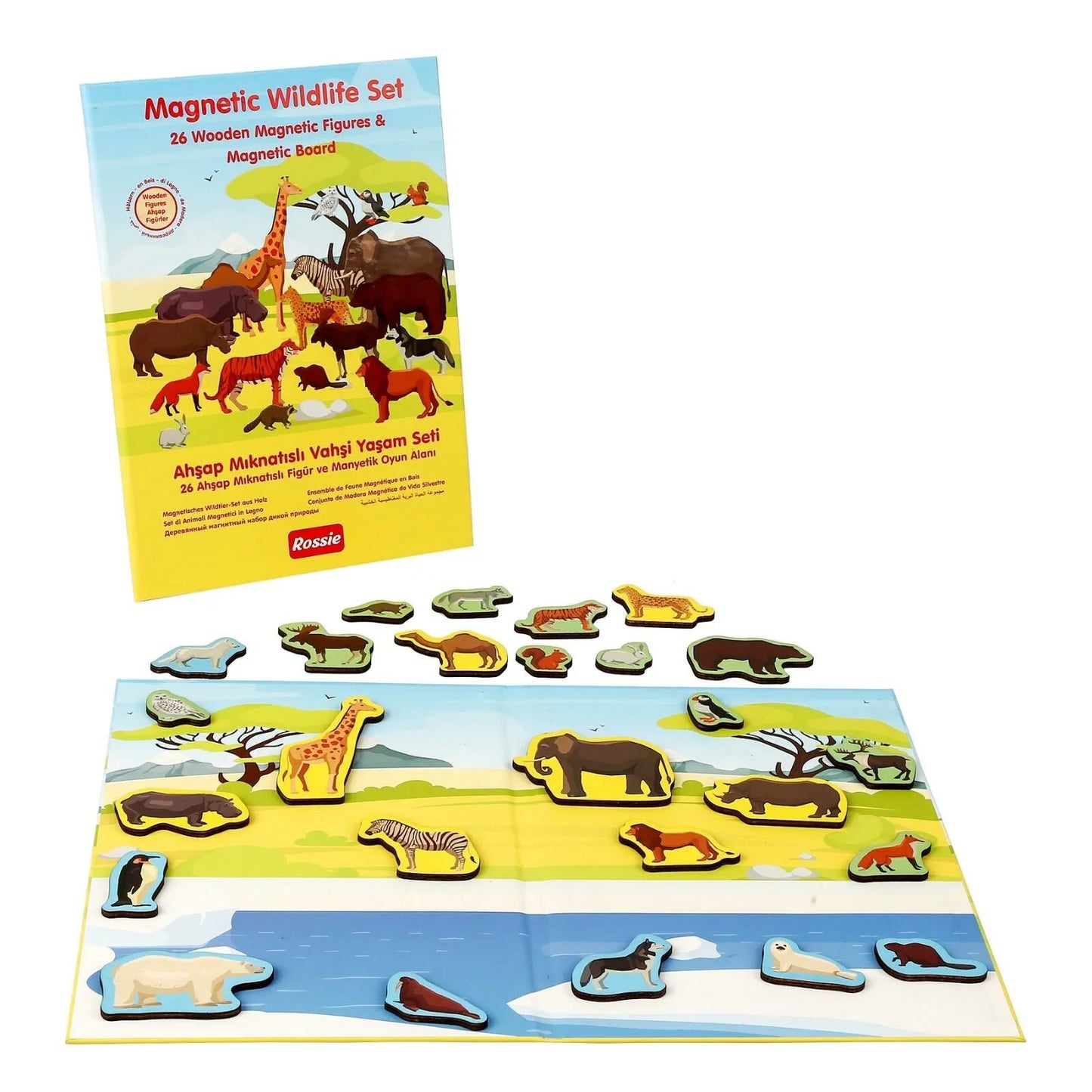 Rossie Wooden Magnetic Wildlife Playset
