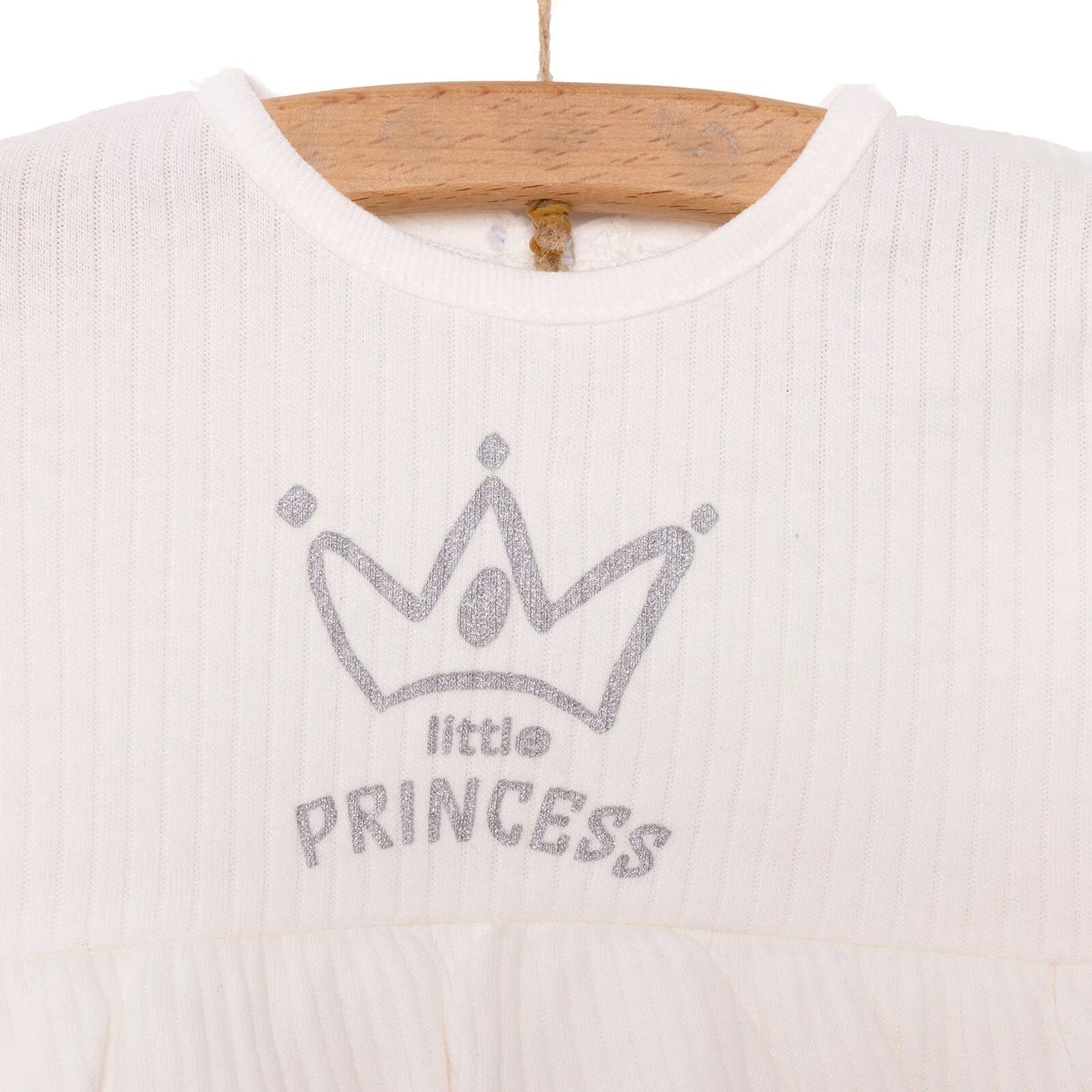 HelloBaby Little Life Newborn Girl Dress - Ecru