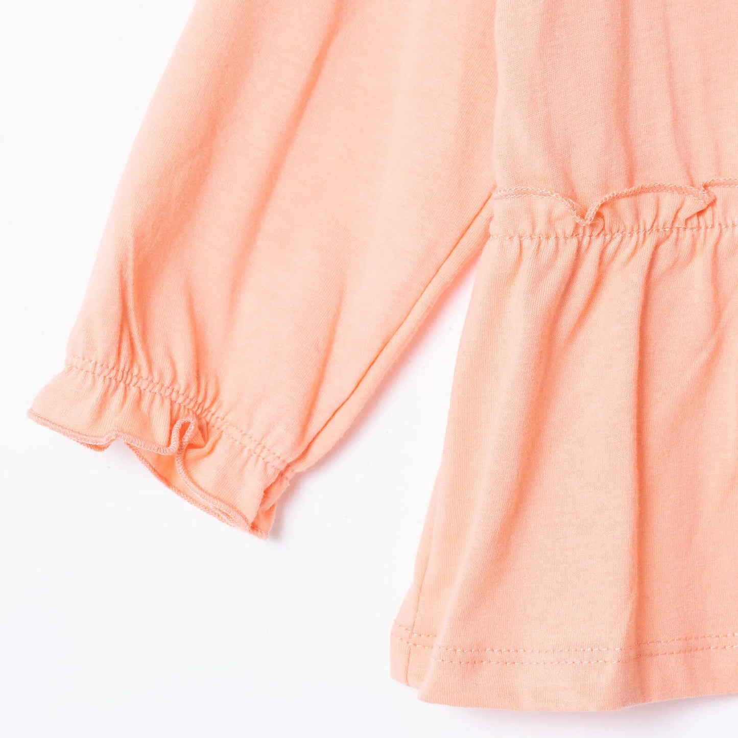 HelloBaby Winter Cherry Blouse-Leggings - Salmon