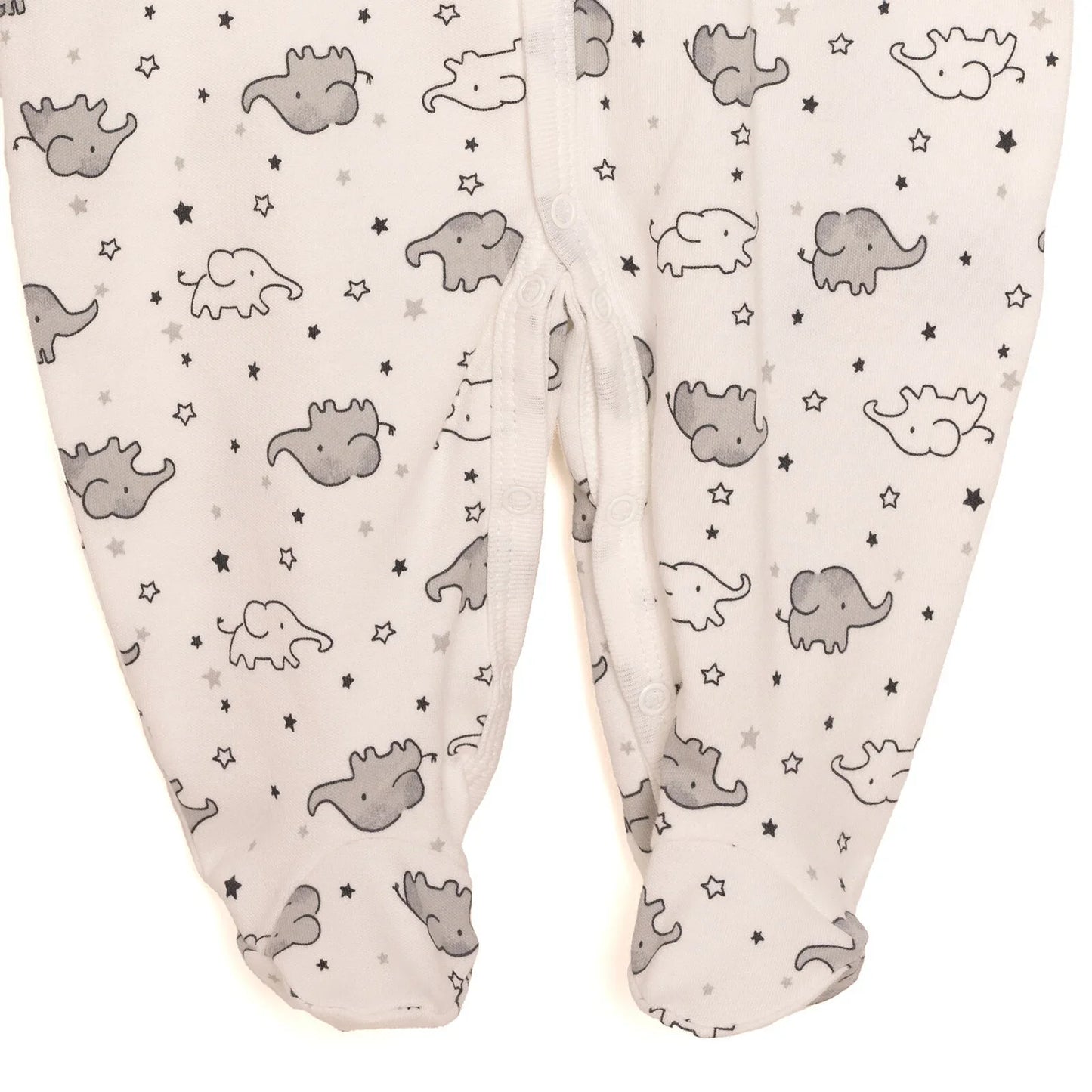 HelloBaby Newborn Unisex Baby Footed Jumpsuit - Body -Hat - Ecru