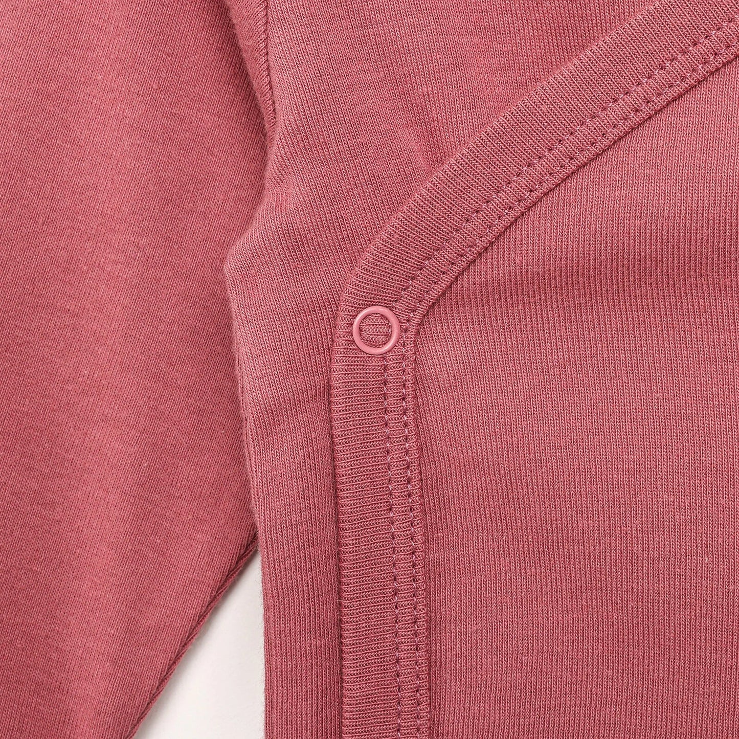 Motherlove Newborn Organic Sleeve Bodysuit - Dark Pink