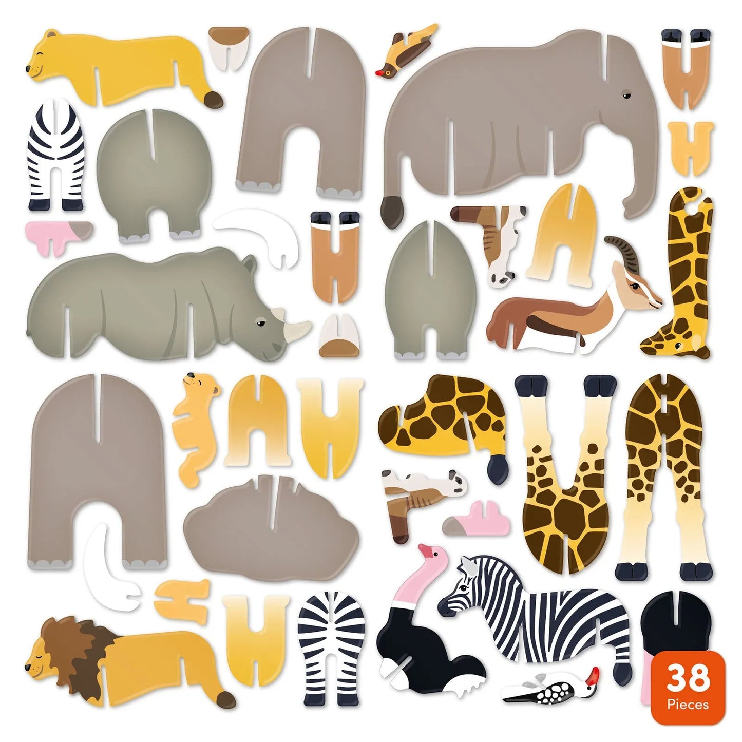 Playpress Toys Savannah Animals Playset