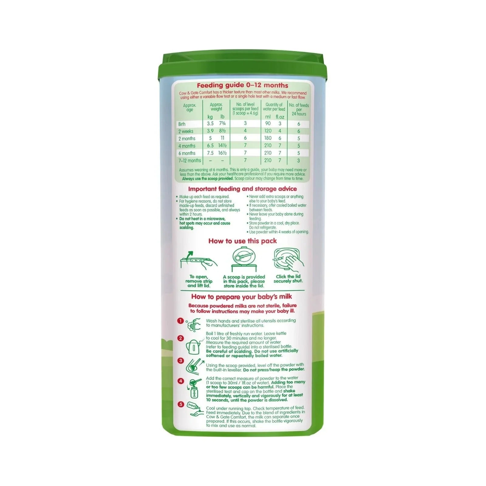 Cow & Gate Comfort Milk Formula 0-12 months