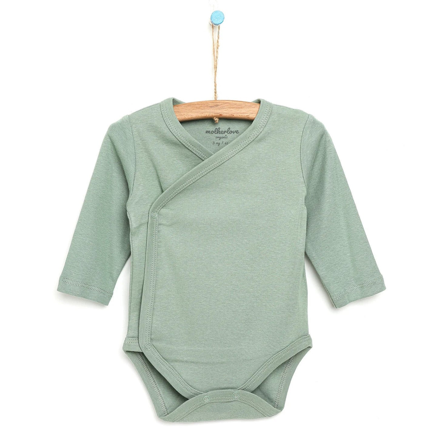 Motherlove Newborn Organic Sleeve Bodysuit - Dark Green