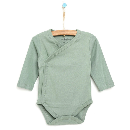 Motherlove Newborn Organic Sleeve Bodysuit - Dark Green