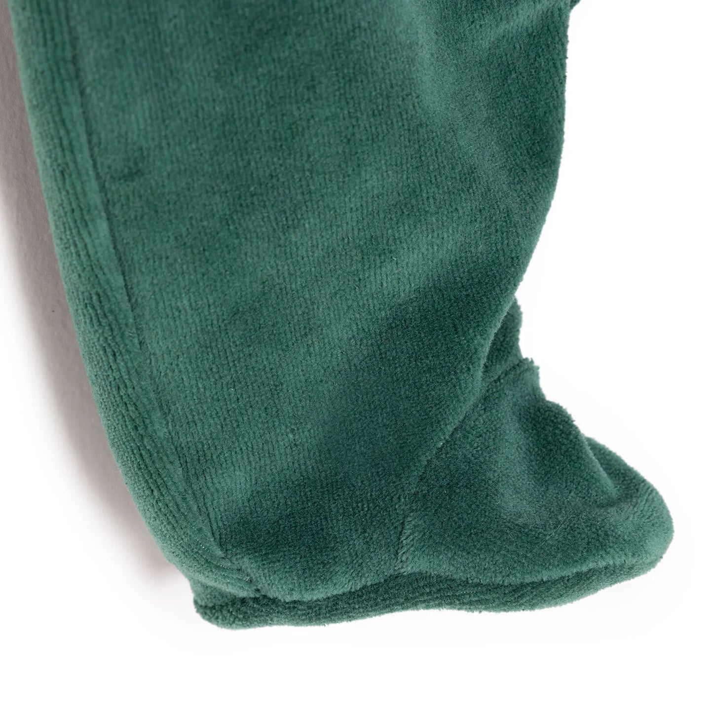 HelloBaby Newborn Unisex Embroidered Velvet Rompers - Green