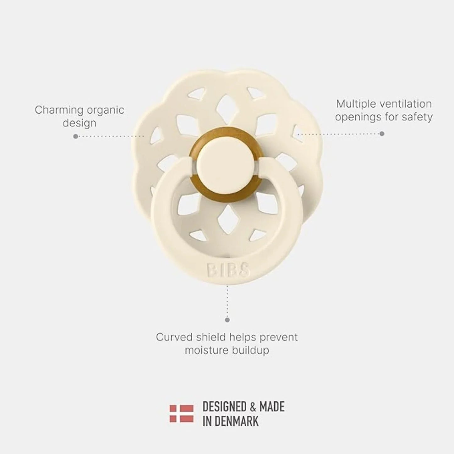 BIBS Boheme Latex Soothers 6+ months Pack of 2 - Woodchuck & Blush