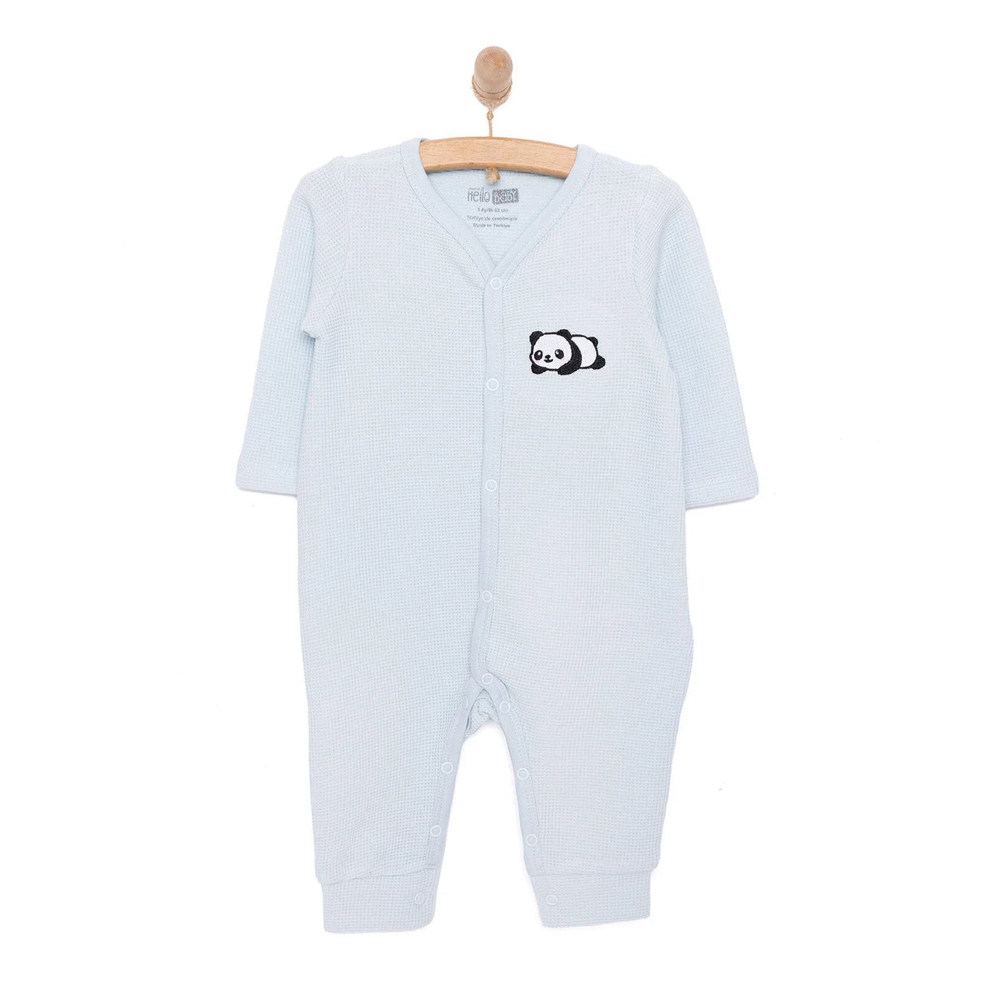 HelloBaby Newborn Boy Jumpsuit - Light Blue