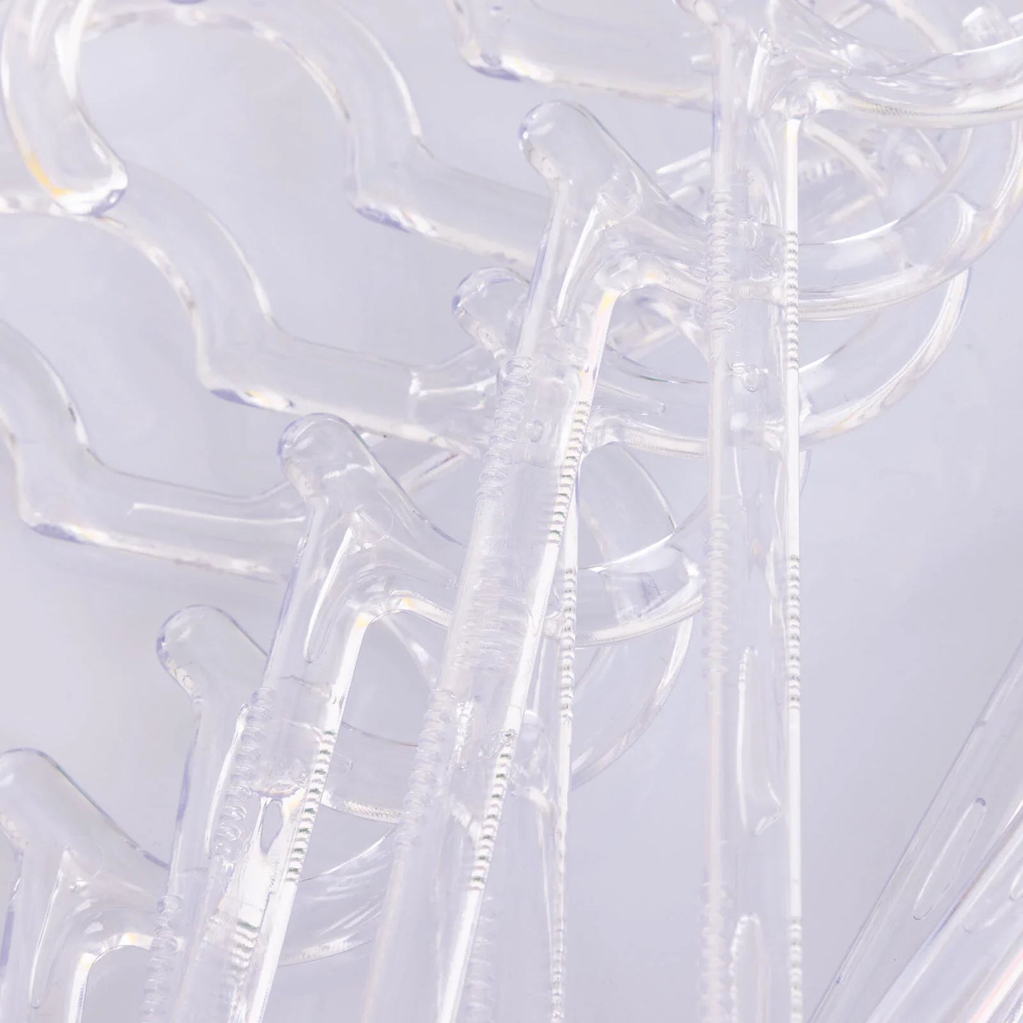 HelloBaby Crystal Transparent Hanger 6 pcs - White