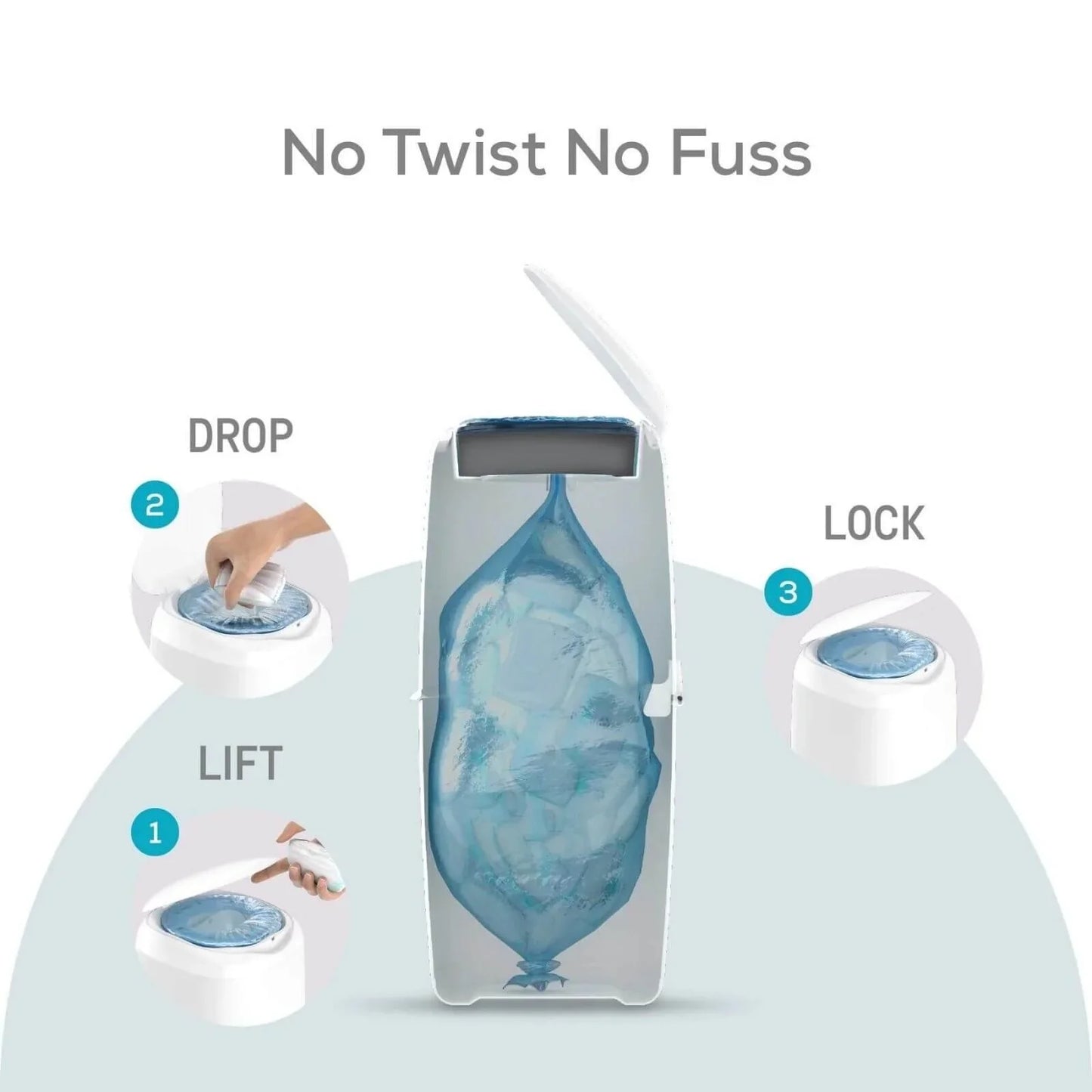 Angelcare Nappy Disposal System - White