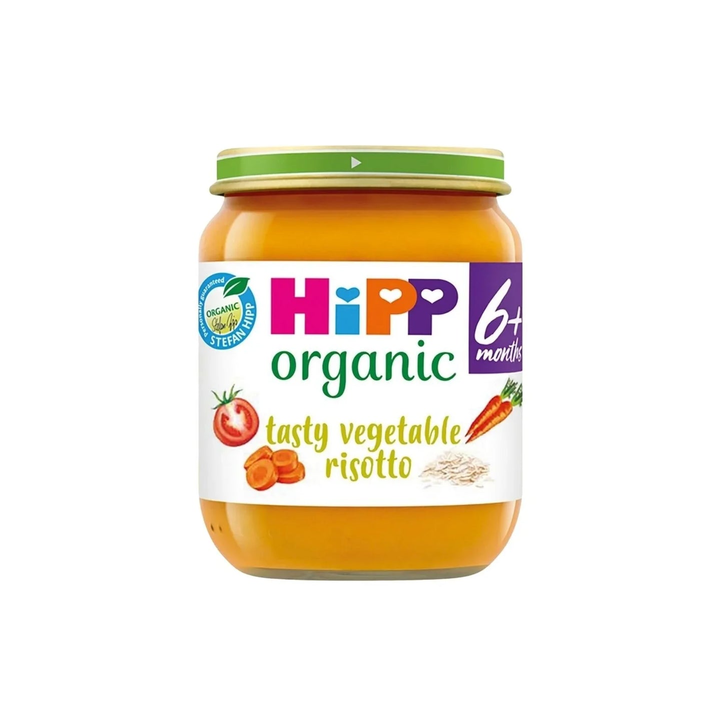 HiPP Organic Tasty Vegetable Risotto Baby Food Jar 6+ months 125g