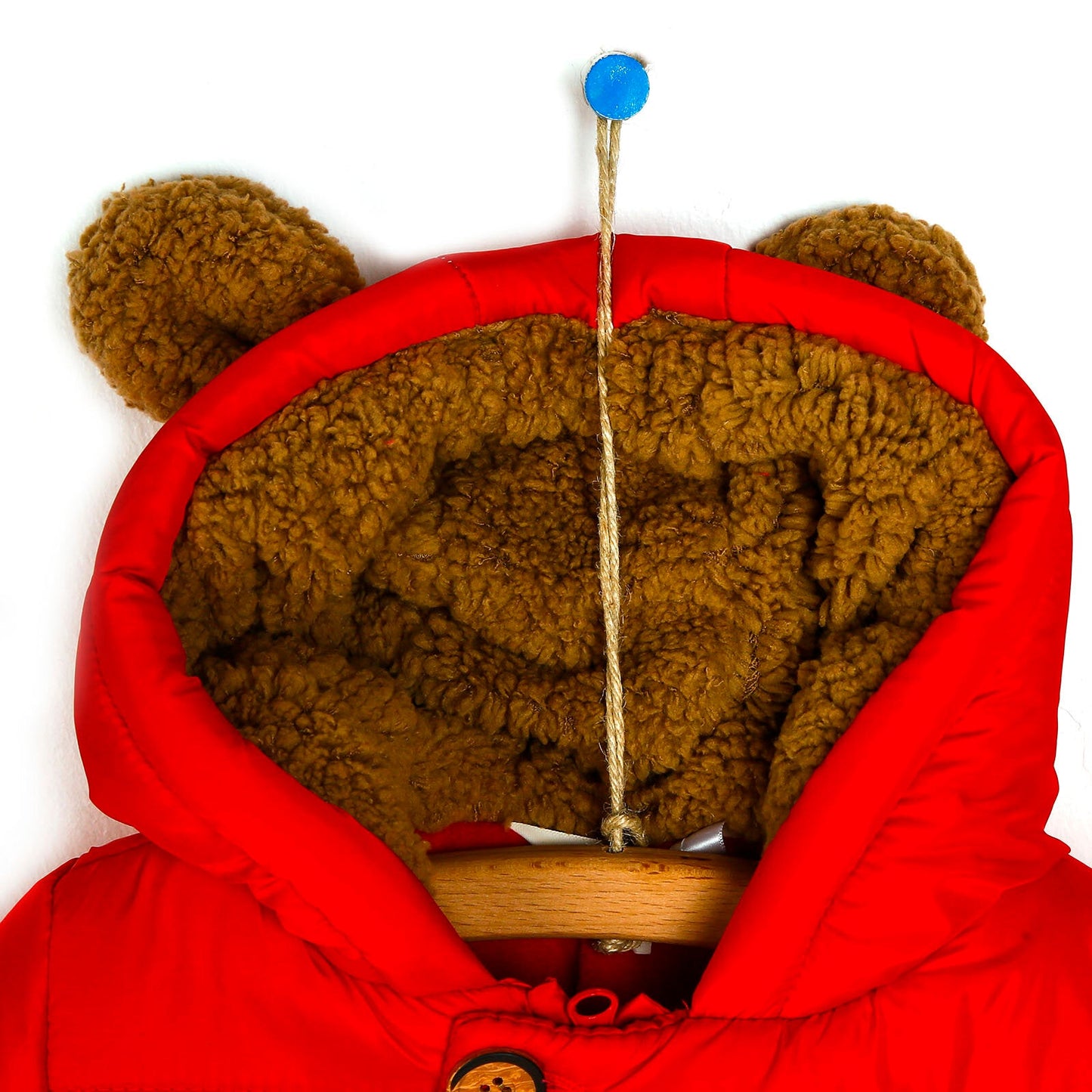 Midimod Baby Boy Coat with Toy Pocket - Red