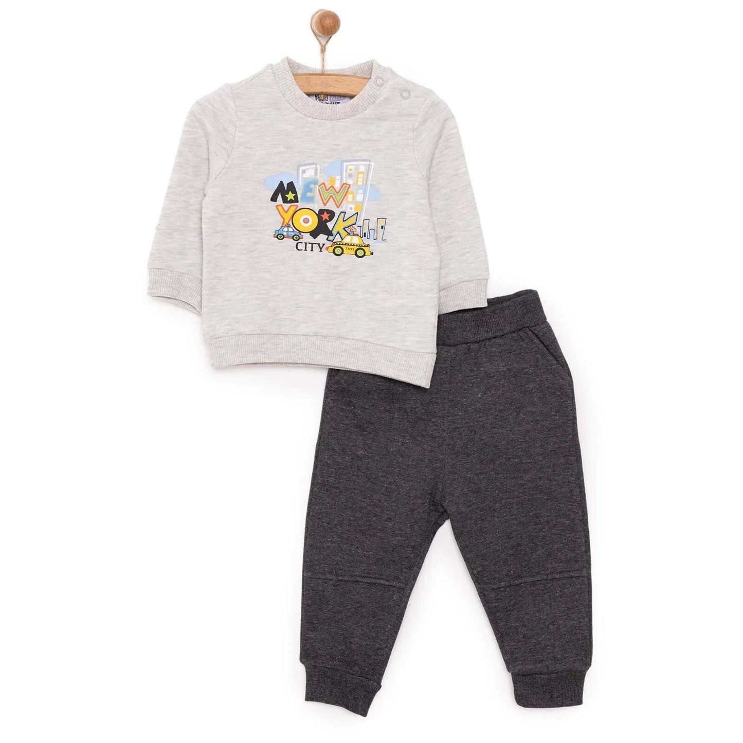 HelloBaby Basic Joggers - Anthracite melange
