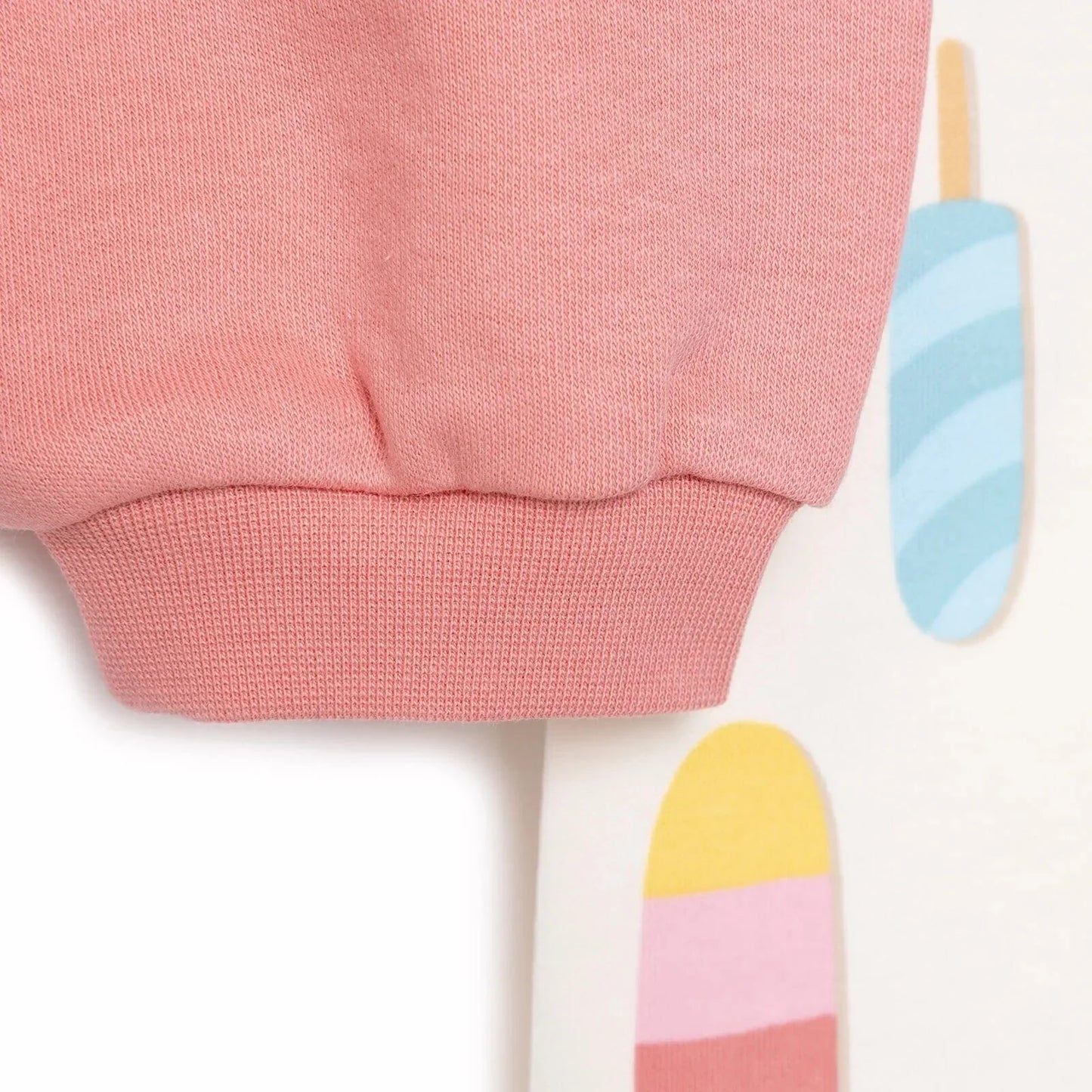 HelloBaby Baby Girl Basic Ice Cream Printed Footless Bottom 2 pcs - Pink