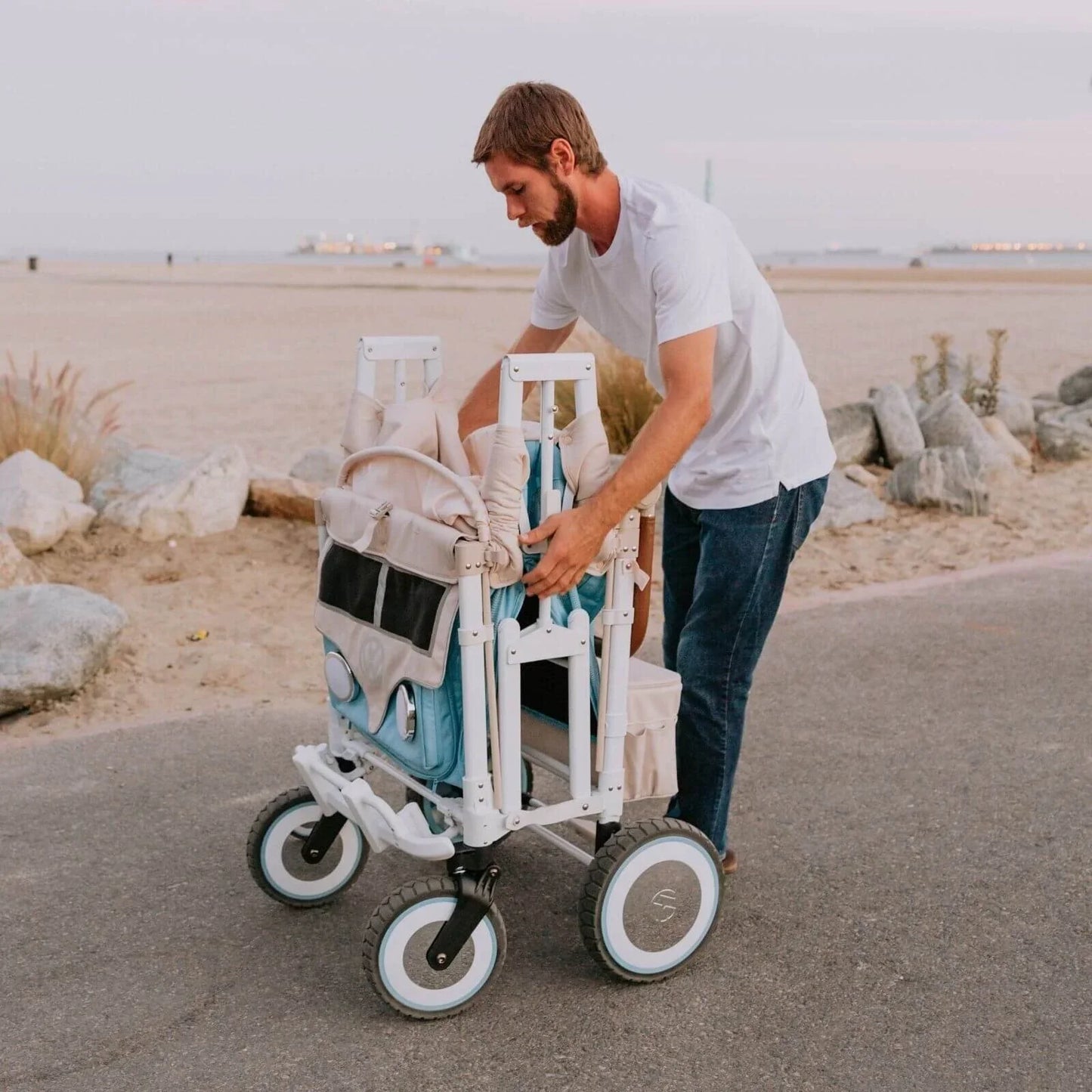 Wonderfold VW4 Volkswagen Stroller Wagon - Blue