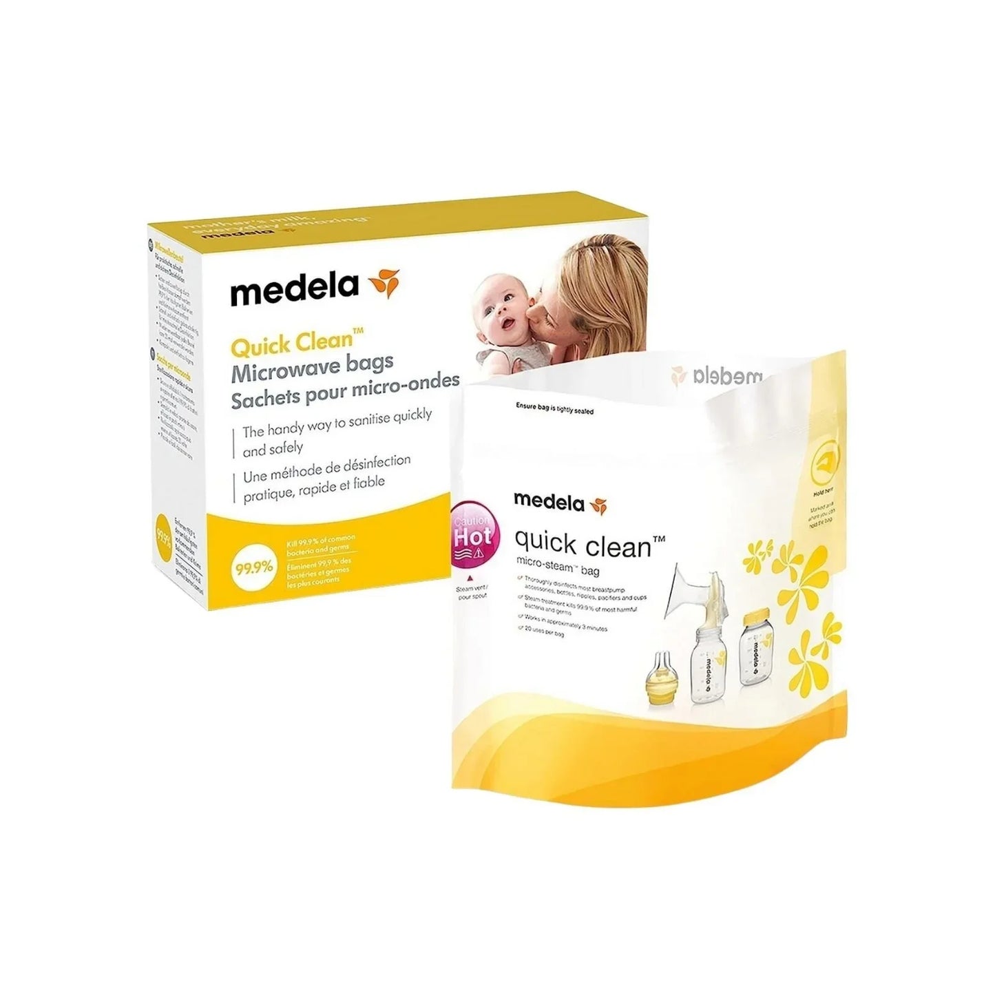 Medela Quick Clean Micro-Steam Bags Pack of 5