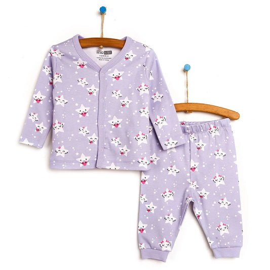 HelloBaby Basic Baby Girl Pyjamas Set - Lilac