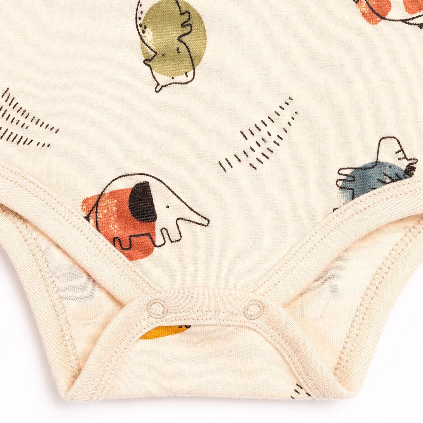 HelloBaby Boy Long Sleeve Bodysuit - Beige